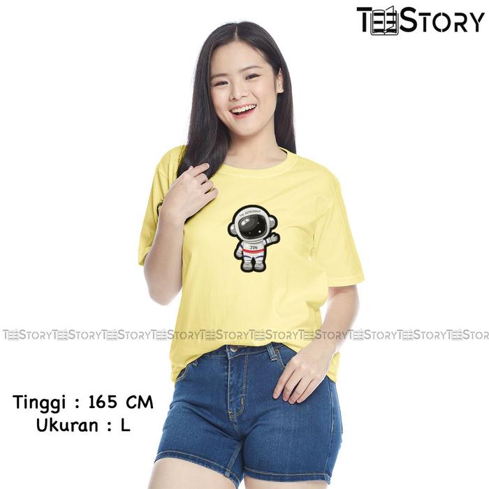 Gambar KAOS JIN THE ASTRONAUT KOREA KOREAN LUCU T-SHIRT WANITA PRIA KATUN - BANANA, L dari Teestationjkt undefined Tokopedia