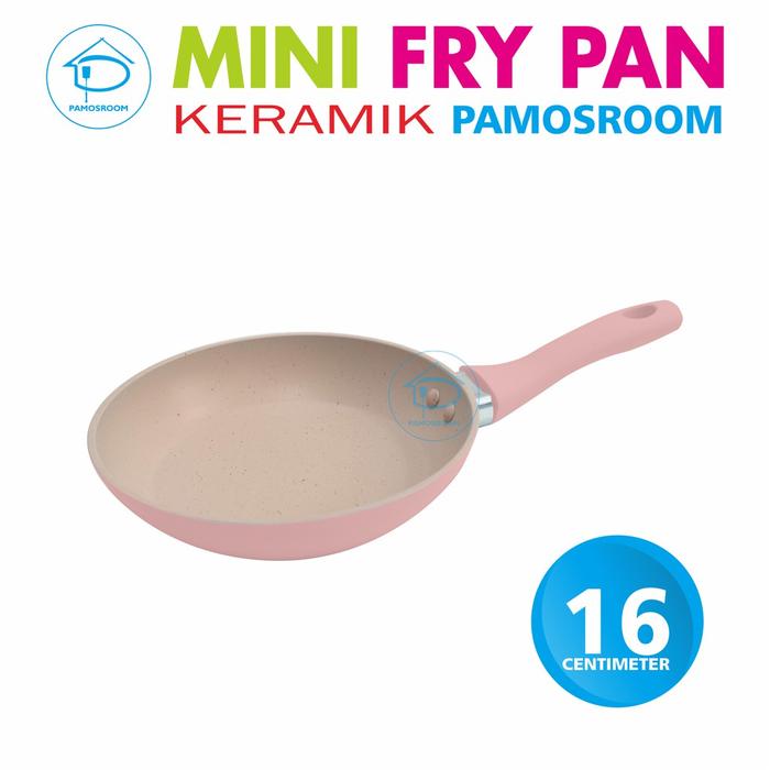 Gambar Pamosroom Mini Frypan 16cm Anti Lengket Mini Wok Pan Motif Kayu 16 cm - 16 Pink Non Idc dari pamosroom undefined Tokopedia