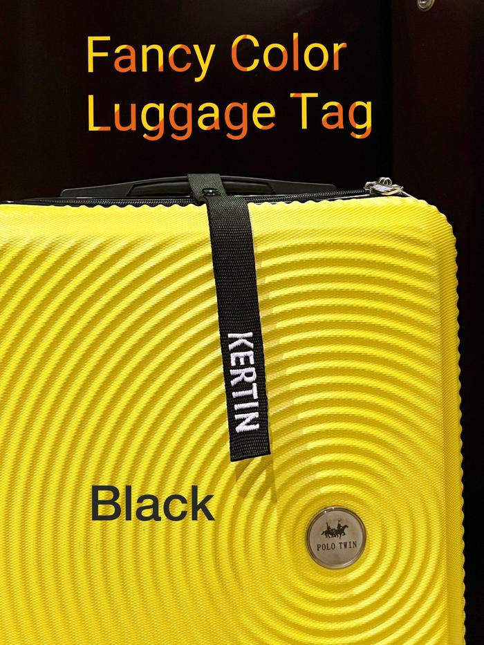 Gambar Fawn'G Handmade - Fancy Luggage Tag / Tag Koper Gantungan Tas Nama - Hitam dari Fawng Handmade undefined Tokopedia