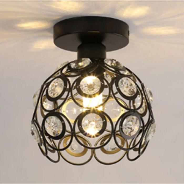 Gambar Lampu Kristal Plafon Simple Minimalis Lampu Gantung Kristal Bulat - Hitam dari kampung loyang55 undefined Tokopedia