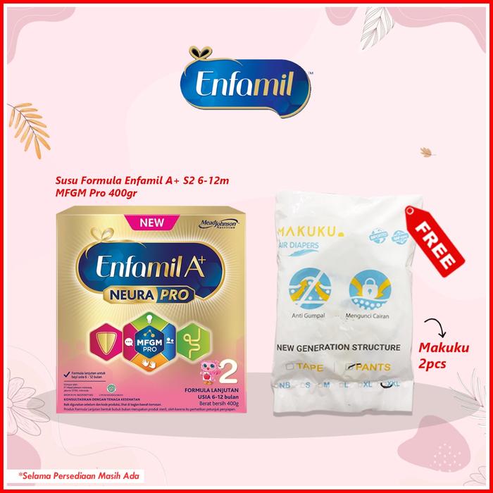 Gambar Susu Formula Enfamil A+ S2 6-12m MFGM Pro 400gr dari Bali babyshop undefined Tokopedia