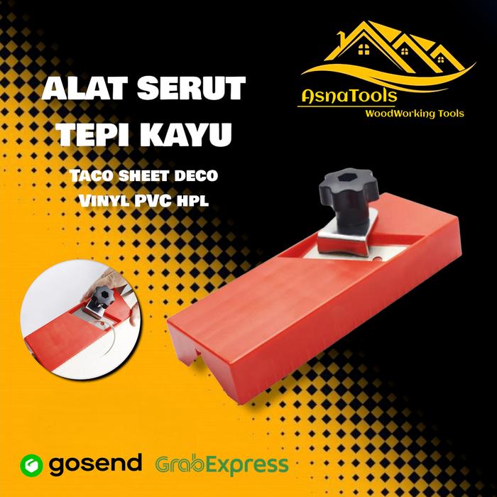 Gambar edge trimmer manual - perapih HPL - Merah - 1 Sisi dari AsnaTools undefined Tokopedia