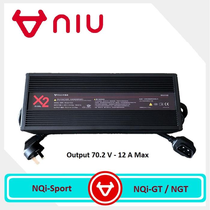 Gambar Charger Motor Listrik NIU NQi 60V Normal & Fast Charging (3A 4A 12A) - 12A Fast Charge dari DK Tech Store undefined Tokopedia