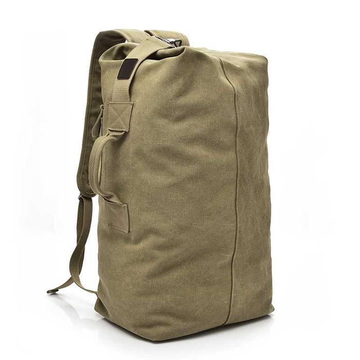 Gambar Tas Ransel kanvas gunung pria outdoor polos army military tas tactical - Khaki, Besar dari Klabat Outdoor Jakarta undefined Tokopedia