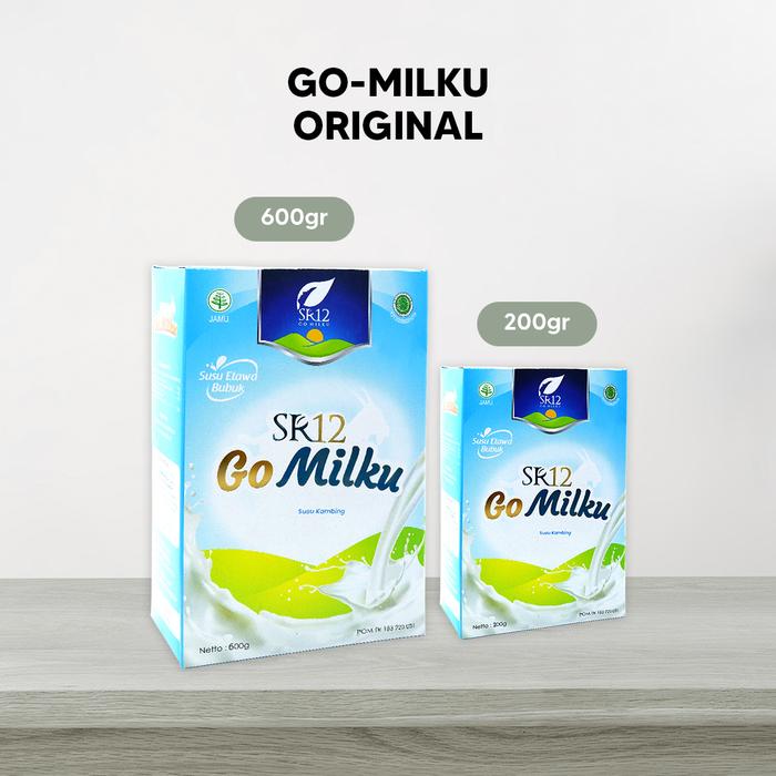 Gambar SR12 Go Milku (Susu Kambing Etawa Bubuk Kaya Manfaat) Netto 200gram - Original/Plain dari Gudang Skincare SR12 undefined Tokopedia