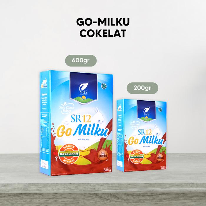 Gambar SR12 Go Milku (Susu Kambing Etawa Bubuk Kaya Manfaat) Netto 600 Gr - Cokelat dari Gudang Skincare SR12 undefined Tokopedia