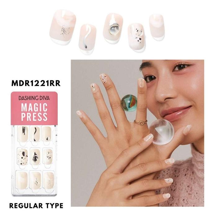 Gambar DASHING DIVA Shape Magic Press Fake Nails Kuku Palsu | REGULAR - MDR1221RR dari Pineapplebun undefined Tokopedia