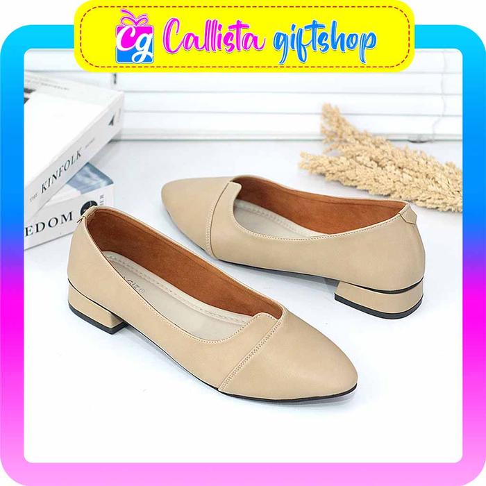 Gambar FLAT SHOES WANITA SLOP UKURAN BESAR UPSIZE AKANE 41 42 43 44 45 - MOCCA, 42 dari Callista Giftshop Bogor undefined Tokopedia