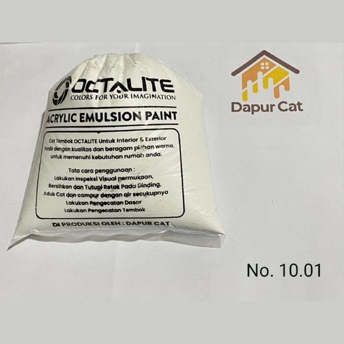 Gambar Cat Tembok kiloan Octalite Interior & exterior Terjangkau Isi 1kg - Putih dari Dapur Cat Octalite undefined Tokopedia