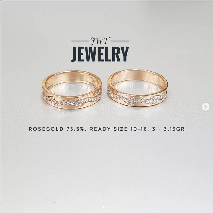 Gambar CINCIN EMAS HALA GOLD ALUN COLLECTIONS PLAT LISTRING OMBAK MDL BERLIAN dari JWT jewellery undefined Tokopedia