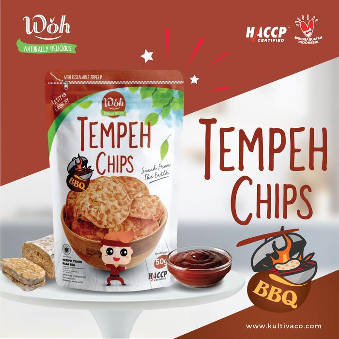 Gambar Woh Keripik Tempe 100 gram (Woh Tempeh Chips) - BBQ dari Kultiva Co Official undefined Tokopedia