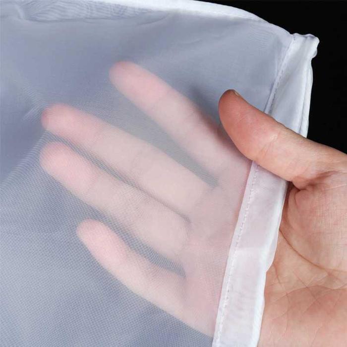 Gambar Kain Peras Santan Nilon Mesh 200 Kantong Saringan Susu Kacang Kedelai - Transparan, 30 x 45 CM dari Omenta Shop undefined Tokopedia