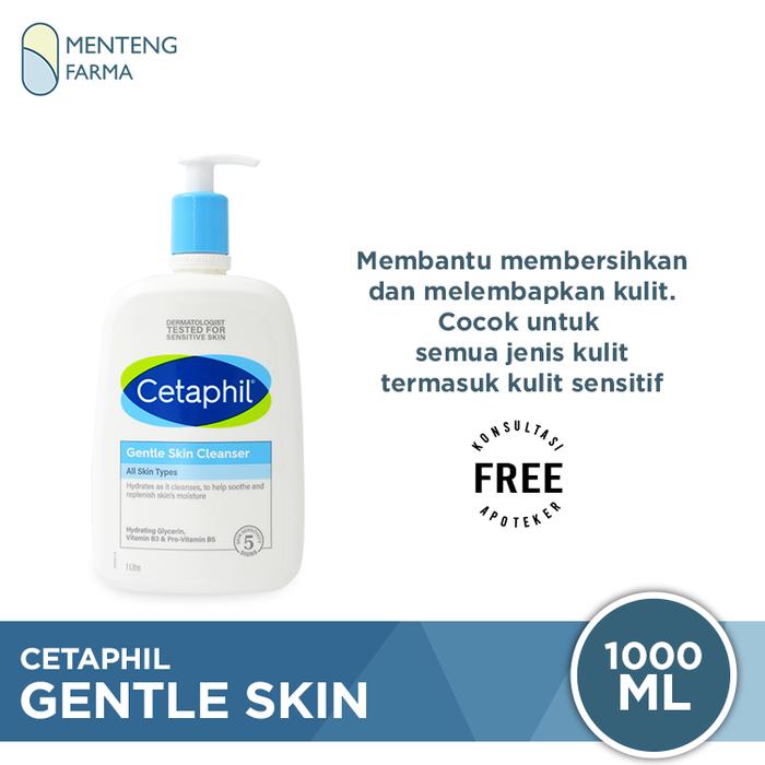 Gambar Cetaphil Gentle Skin Cleanser 1000 mL | Pembersih Wajah dan Tubuh dari Menteng Farma undefined Tokopedia