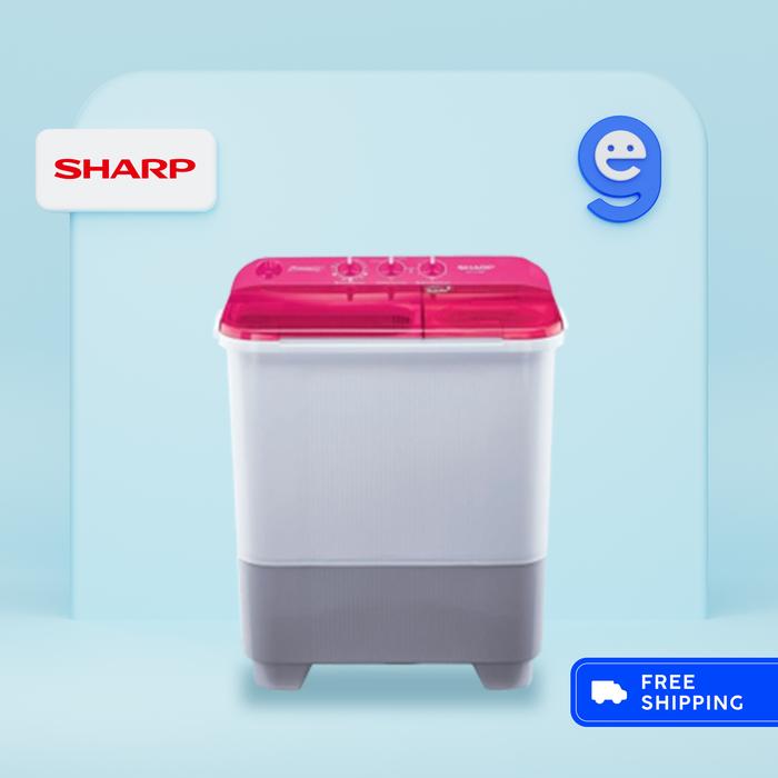 Gambar SHARP Mesin Cuci 2 Tabung 8 Kg EST85NT / ES-T85NT / 85NT PK-LC dari Generasi Electronic undefined Tokopedia