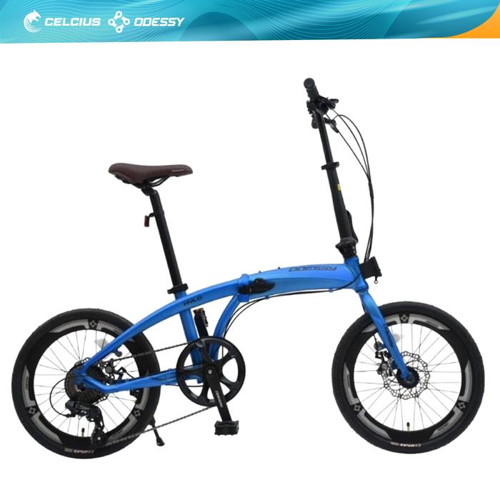 Gambar SEPEDA LIPAT ODESSY NEW XYLO FRAME ALLOY OD LP 20 39 - 8 SPEED - Biru dari celciusodessy.bike undefined Tokopedia