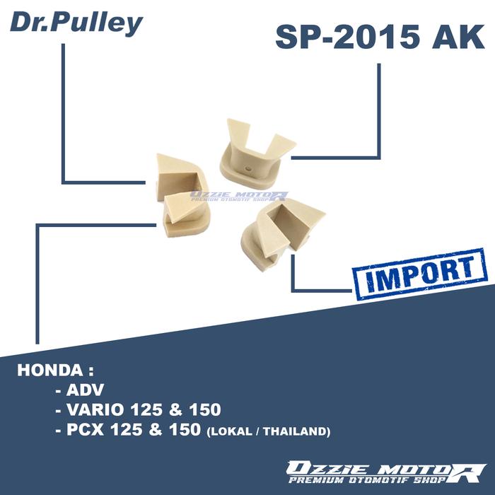 Gambar DR PULLEY 1512 ROLLER MIO MIO J SOUL NOUVO X-RIDE 7gr s/d 10,5gr - SLIDE PIECE dari OZZIE.MOTOR undefined Tokopedia