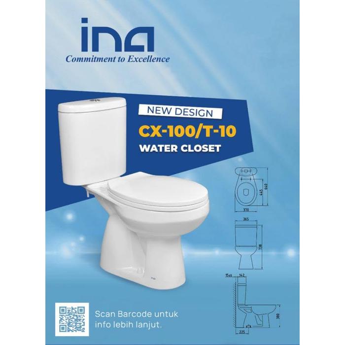 Gambar DUOBLOCK CLOSET DUDUK INA CX-100/T-10 dari Anugerah Jaya Keramik OL undefined Tokopedia