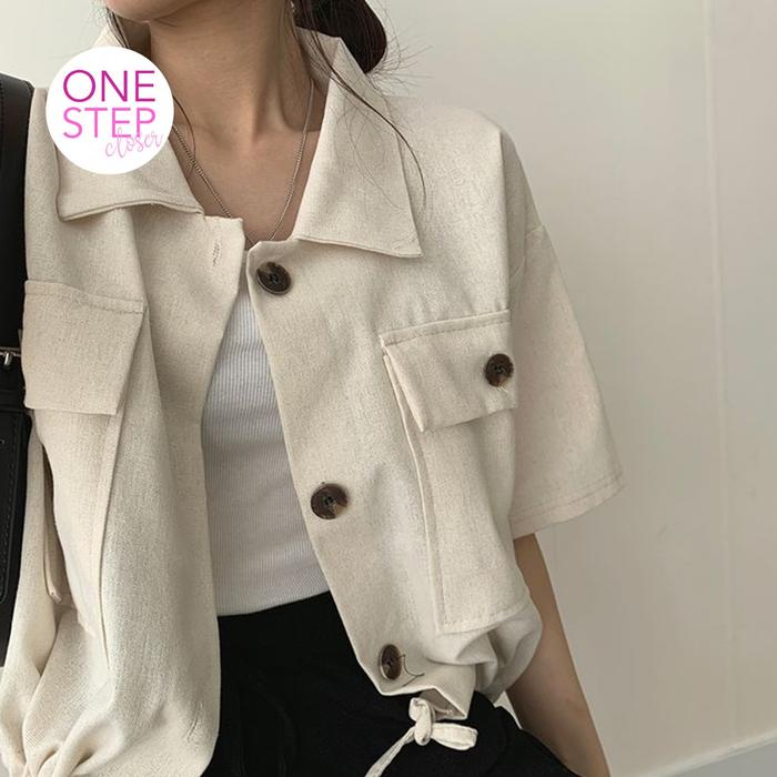 Gambar Outer Wanita Lengan Pendek Tali Lepas Korea Style (S1-014-8708) - Apricot dari One Step Closer_NEW undefined Tokopedia