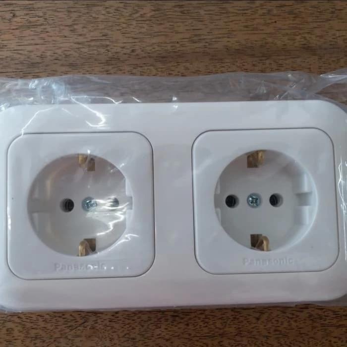 Gambar panasonic stop kontak NCP panasonic putih wide series wejp 11322 - WIDE SERIES dari PROLED ELECTRIC undefined Tokopedia