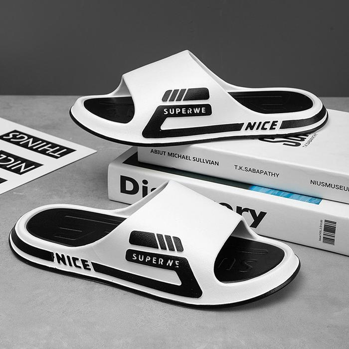 Gambar SANDAL SLOP IMPORT TREND PRIA - Putih, 42 dari BLOK M FASHION BLITAR undefined Tokopedia