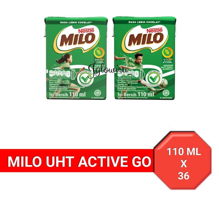 Gambar Milo Coklat 110ml Susu Cair UHT Kotak Activ Cokelat 110ml Dus Karton dari Toko Alesha Bandung undefined Tokopedia