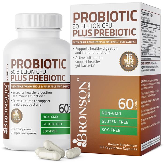 Gambar Bronson Probiotic 50 Billion CFU + Prebiotic for Women & Men - BROWN dari Optik Mata undefined Tokopedia