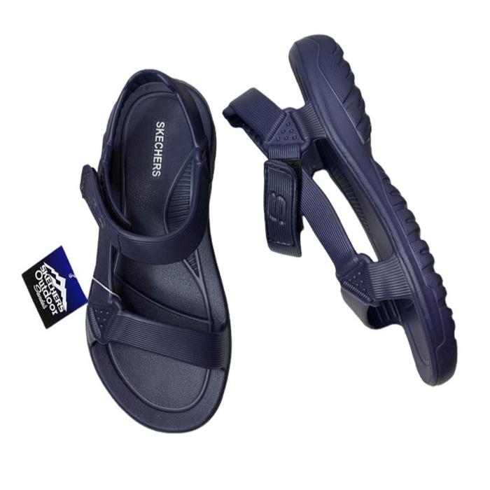 Gambar Sandal Gunung Pria Skechers Terbaru Sendal Pria Outdoor Kekinian - Navy, 44 dari HJS Store 2021_NEW undefined Tokopedia