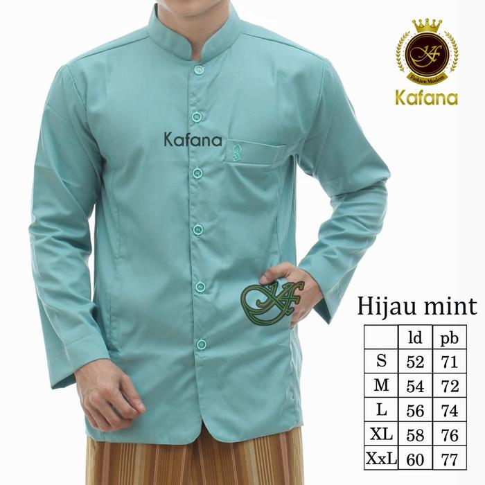 Gambar Baju Koko Haibah Habaib - mint, M dari Gallery Koko santri undefined Tokopedia