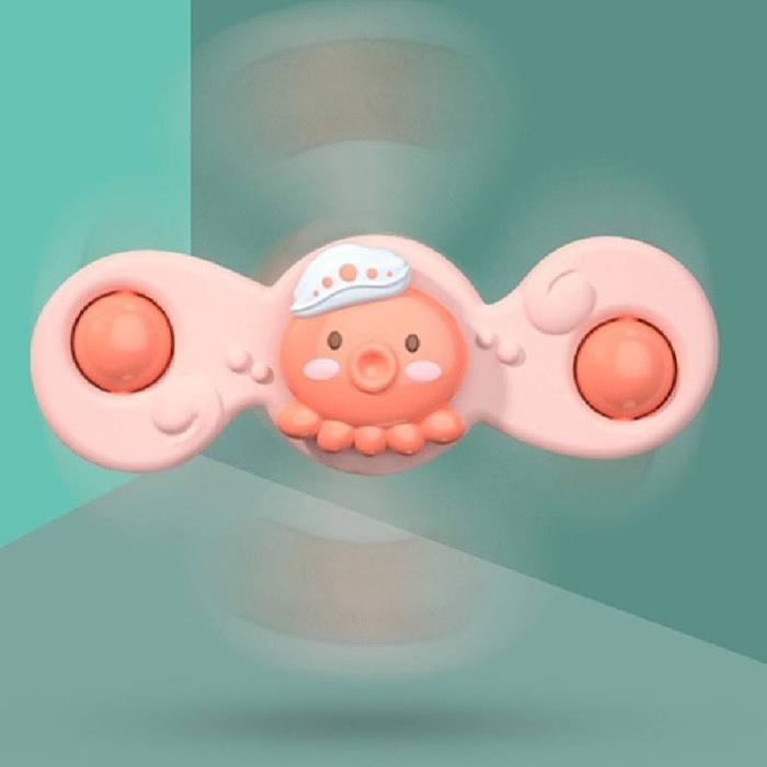 Gambar BABY FIDGET SPINNER WITH SUCTION roll anak sensory play nempel - Pink dari Clover Lynn Store undefined Tokopedia