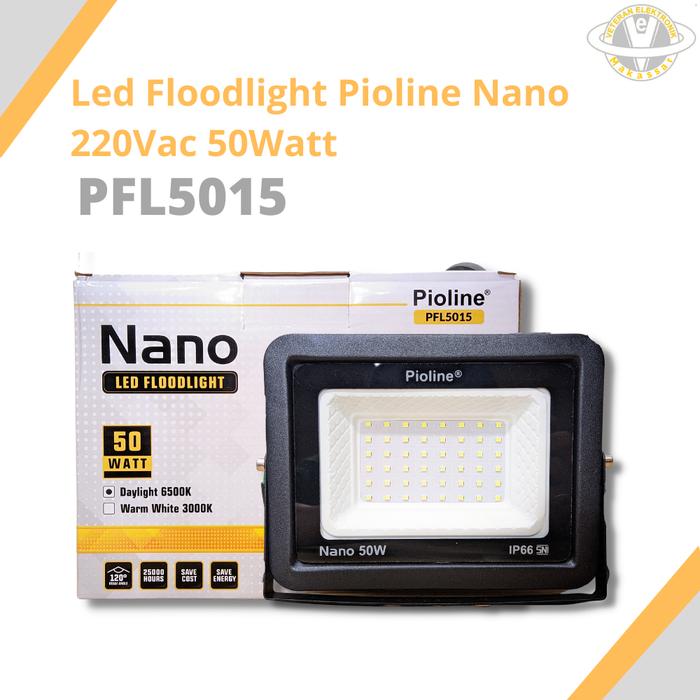 Gambar Lampu Sorot Led Flood Light IP66 10/20/30/50Watt 220Vac Nano Pioline - PFL-5015 50W dari Veteran Elektronik Mks undefined Tokopedia