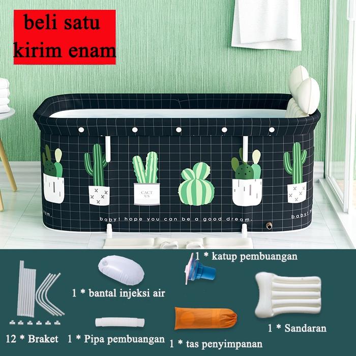 Gambar bathup portable dewasa bak mandi portable untuk orang dewasa - Hitam dari OPPOYO. undefined Tokopedia