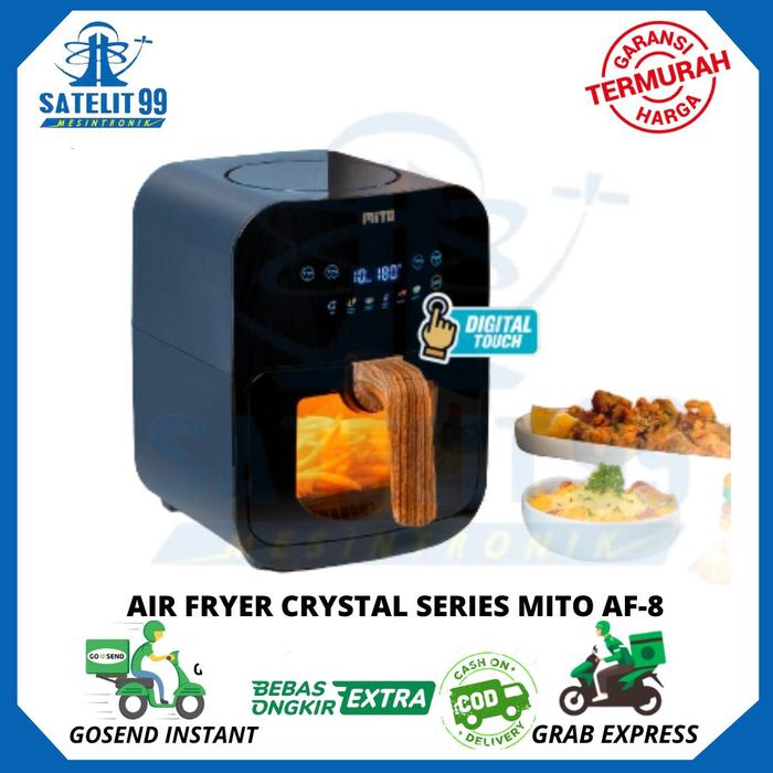 Gambar AIR FRYER CRYSTAL SERIES MITO AF-8 - Indigo Blue dari SATELIT 99 MESINTRONIK undefined Tokopedia