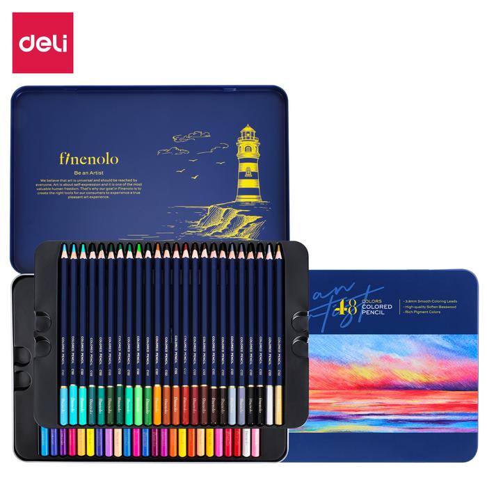 Gambar Deli Colored Pencil Pensil Warna 24 36 48 72 Warna Hybrid Tech EC122 - 48 Warna dari Deli Stationery Indonesia undefined Tokopedia