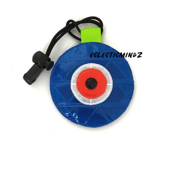 Jual the evil eye blue round bike reflector rear reflective lucky