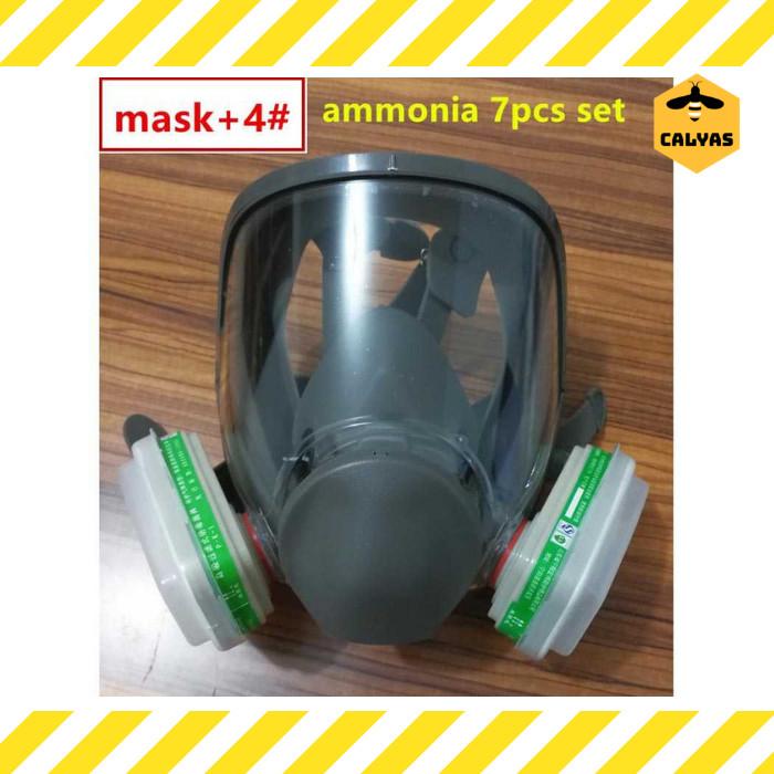 Gambar Masker Gas / Masker Lab / Cat Amonia Acid Full Face Mask Filter 6800 - Hijau Ammonia dari UWAIS STORE17 undefined Tokopedia