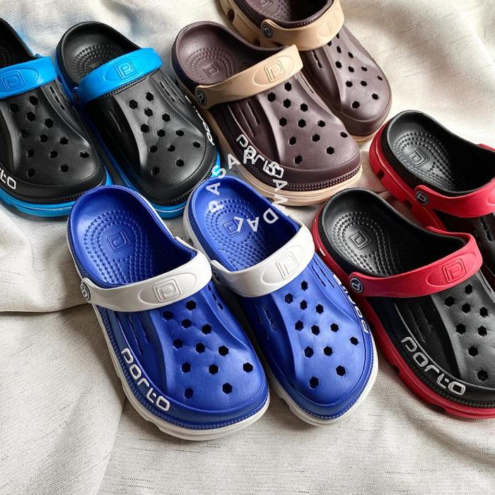 Gambar SANDAL PRIA SELOP PORTO 1006 Sandal Croc Sendal Sandal Karet Unisex - Random, 39 dari Pasar Sandal undefined Tokopedia