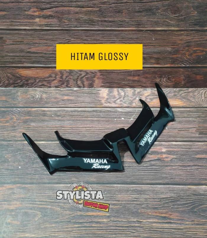 Gambar WINGLET R15 V4 2022 WINGLET YAMAHA R15 V4 R15M - HITAM GLOSSY dari stylistamotorshop undefined Tokopedia