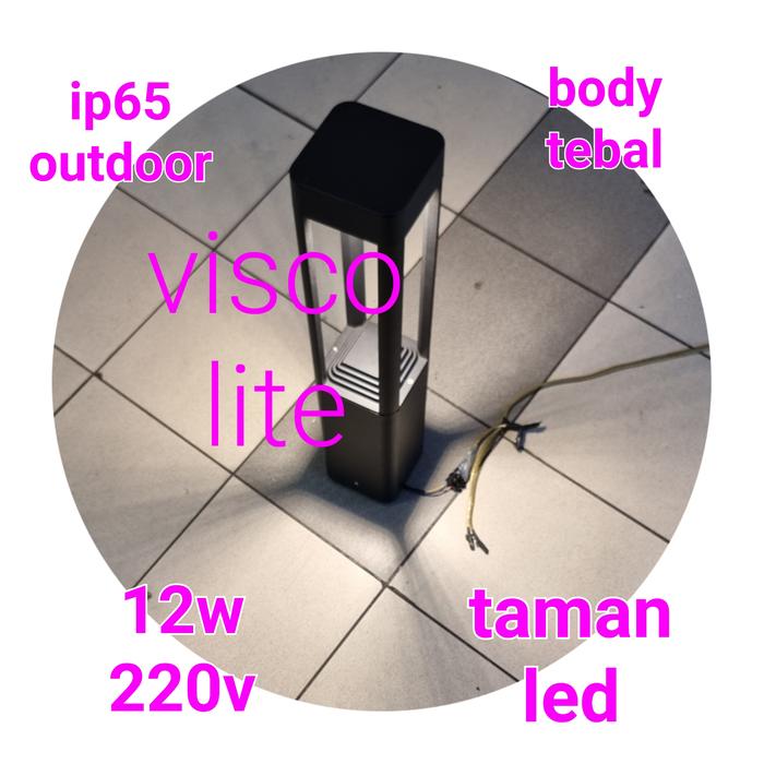 Gambar lampu taman outdoor led 80cm 12watt 12w standing garden lamp 12 watt - 60cm.4kaki dari visco lite undefined Tokopedia