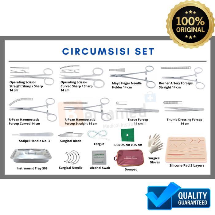 Gambar Sirkumsisi Set / Circumsisi Set / Set Bedah Khitan / Set Bedah Sunat - +Silicone3Layer dari Bertamed undefined Tokopedia