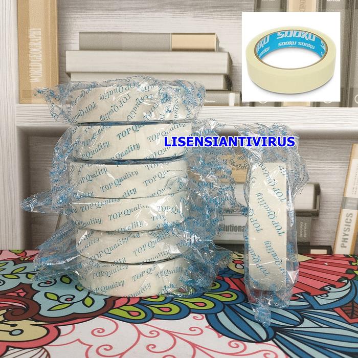 Gambar Lakban Kertas Isolasi Kertas Selotip Kertas Sooku JD4108 Masking Tape dari Lisensiantivirus undefined Tokopedia