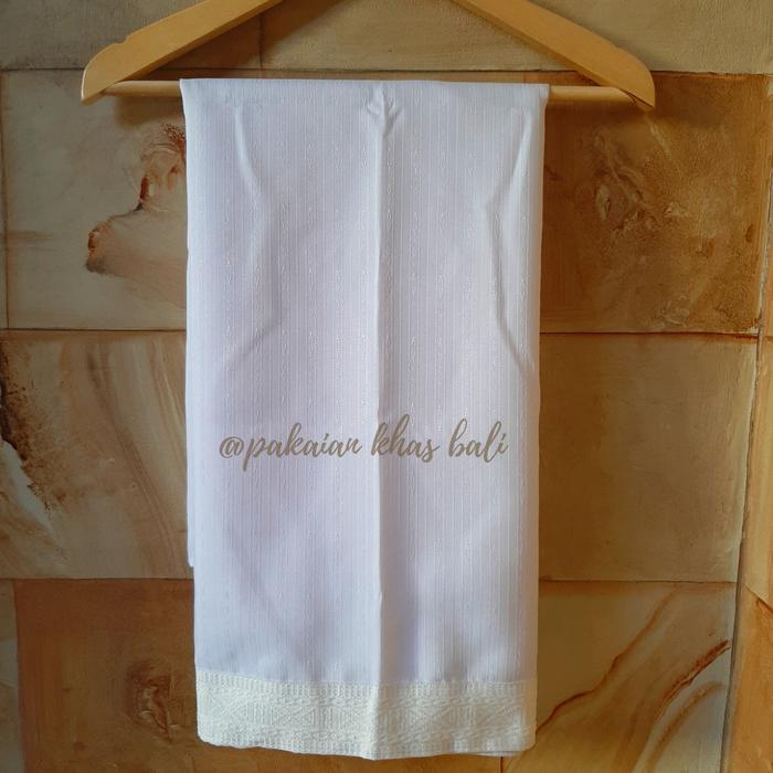 Gambar SAPUT KATUN GARIS | SAPUT PUTIH MURAH | KAIN BALI MURAH - Putih dari Pakaiankhasbali undefined Tokopedia