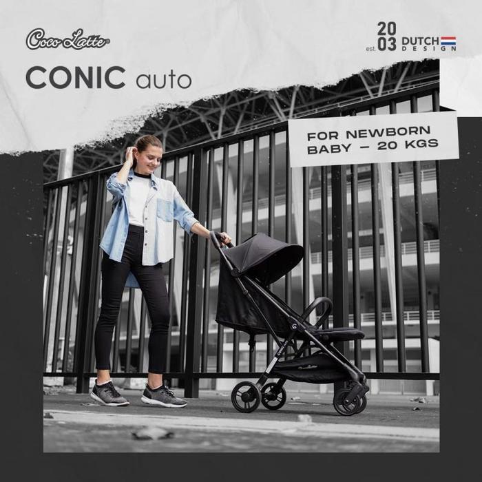 Gambar Stroller / Kereta Dorong Baby Chocolatte Conic Auto Lipat Otomatis - Hitam dari Biel baby undefined Tokopedia