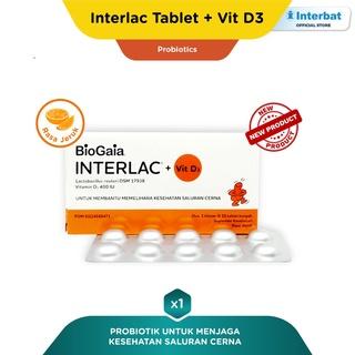 Gambar Interlac probiotik + vit D3 400 IU 30 tablet | tablet kunyah dari Vitsumul_Official undefined Tokopedia