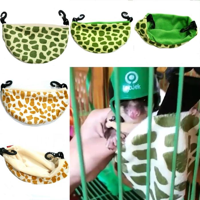 Gambar pouch sugar glider tempat tidur hewan tupai hamster landak marmud dll - POUCH KAIN dari charlotte bowtique undefined Tokopedia