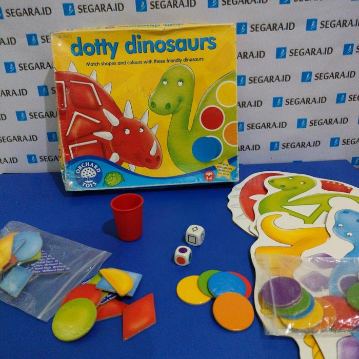 Gambar Board Game - Dotty Dinosaurs by Orchard Toys dari Segara Indonesia Games undefined Tokopedia