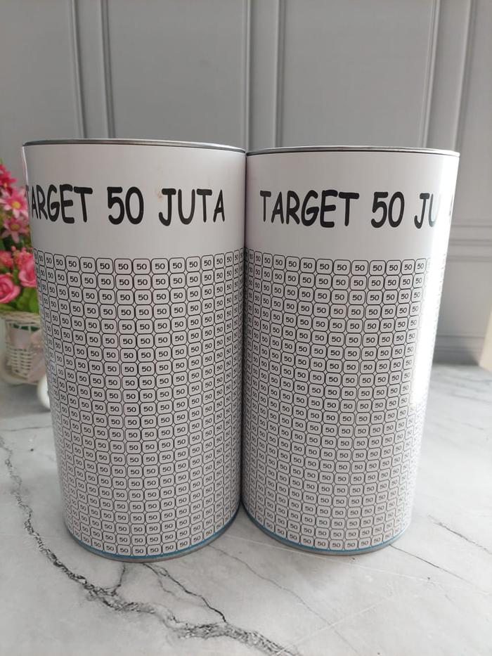 Gambar Celengan Target nabung BESAR JUMBO 50 JT FREE SPIDOL BUKA TUTUP BTS - 50JT PUTIH dari citra electronic01 undefined Tokopedia