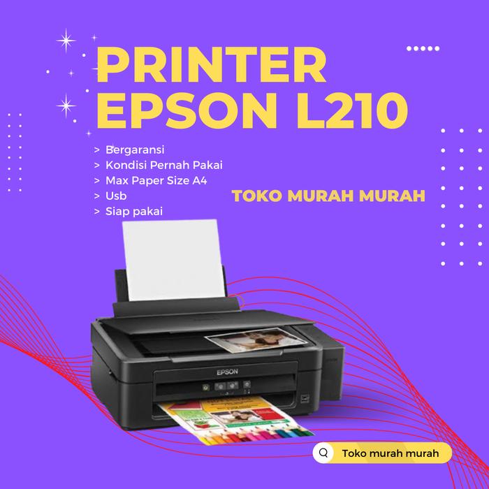 Gambar printer epson L210 print scan copy Unit Epson L210 dari TOKO MURAH MURAH PART undefined Tokopedia