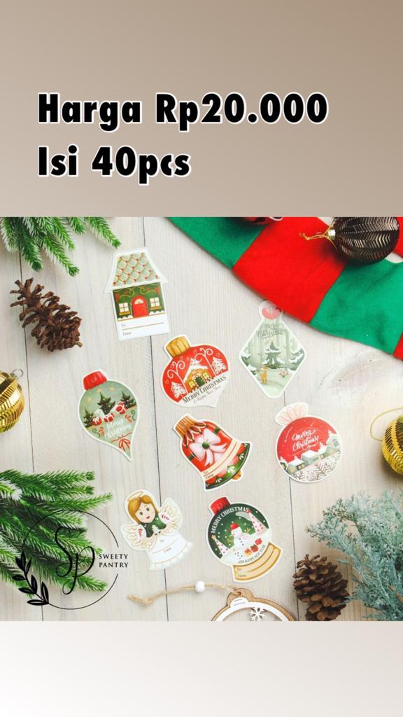 Gambar Hangtag / Hang tag / hiasan dus/box kue Mix Christmas - 40 pcs - HTK SC2 ICON dari Sweety Pantry undefined Tokopedia