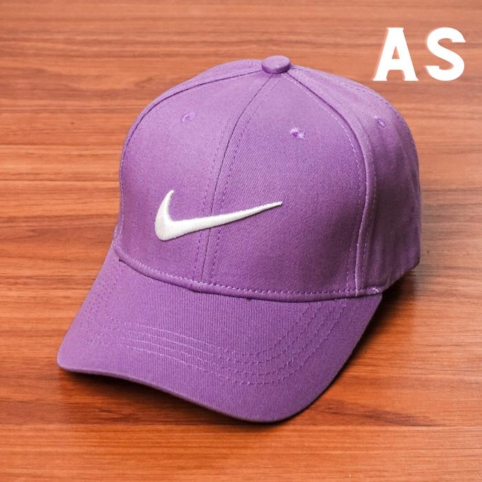 Gambar Topi snapback pria nike reflektif logo silver - Ungu_Putih dari abu_shop undefined Tokopedia