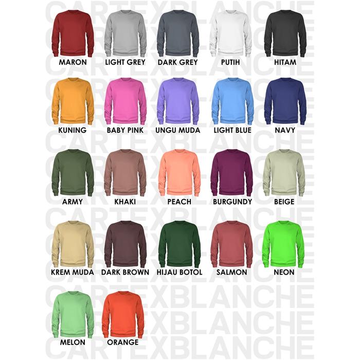 Gambar HAPPY EMOJI BASIC SWEATER UNISEX M - XXL ( SABLON ) - Warna lain, M dari CARTEXBLANCHE undefined Tokopedia